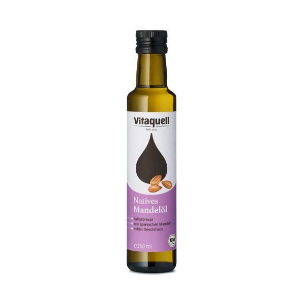 Almond oil cold pressed organic, virgin 250 ml