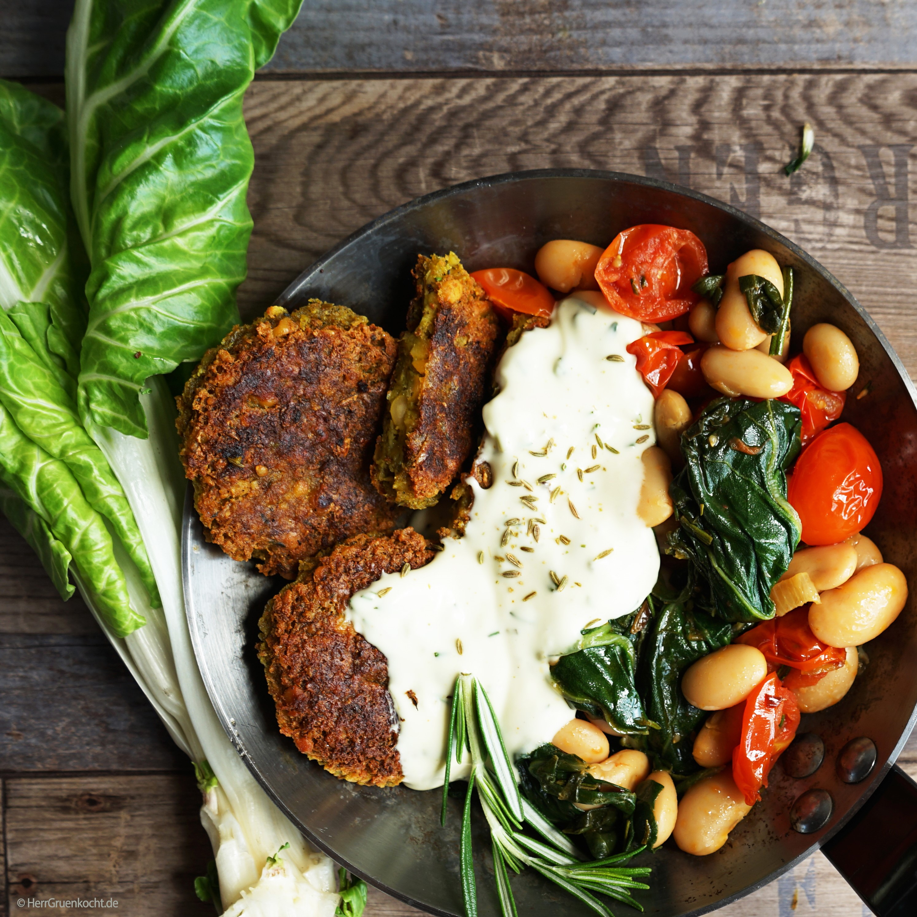Falafel mit Gemüse und Sauce Hollandaise | Vitaquell Onlineshop