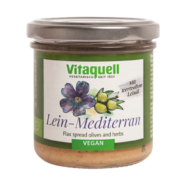 Linseed spread Mediterranean organic, 130 g jar