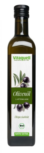Vitaquell Olivenöl 1. Güteklasse EU Bio nativ-extra 500 ml