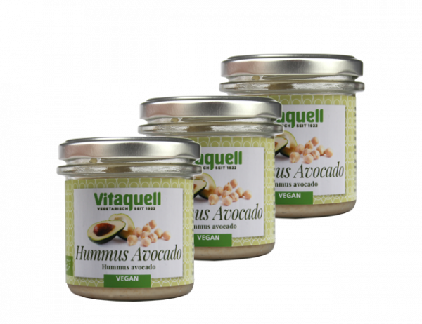 3 x Hummus Avocado Bio, 130 g