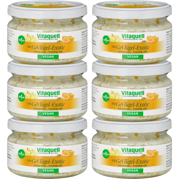 6 x GeVlügel-Exotic-Salat - vegan, fruchtig-süß, 180 g