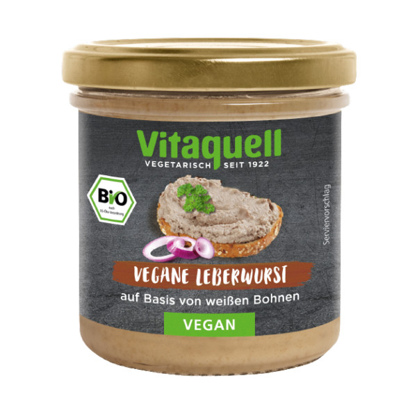 Vitaquell Vegan Liver Sausage, Bio, 125 g