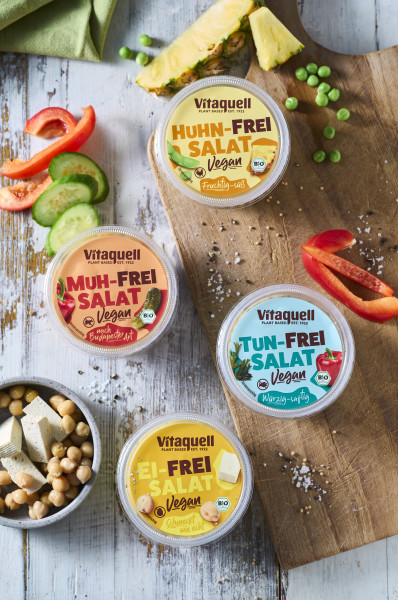 4 FREI Salate - vegane Feinkostsalate, gekühlt