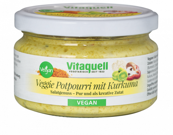 Veggie Potpourri with Turmeric Salad - vegan, fruity delicious 180 g
