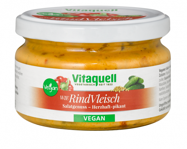 RindVleisch-Salat - vegan herzhaft-pikant, 180 g