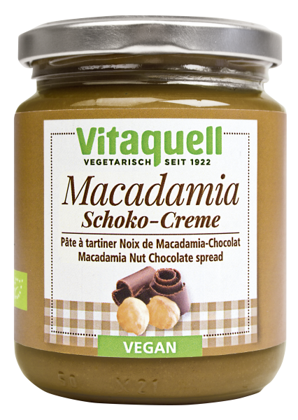 Macadamia chocolate cream organic - vegan, 250 g