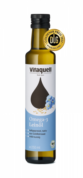 Omega-3 linseed oil organic, cold pressed, virgin 250 ml