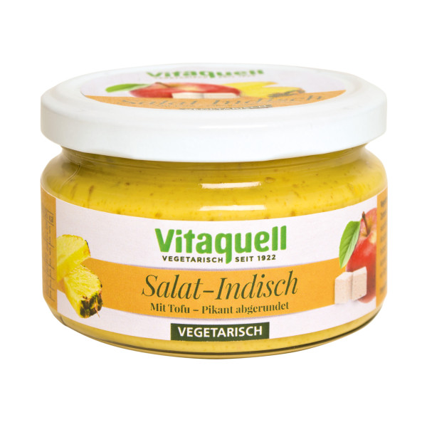 Delicatessen Salad Indian - Vegetarian snack salad, spicy rounded with curry, 200 g