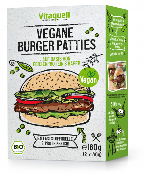 Bio Vegane Burger Patties, 160 g